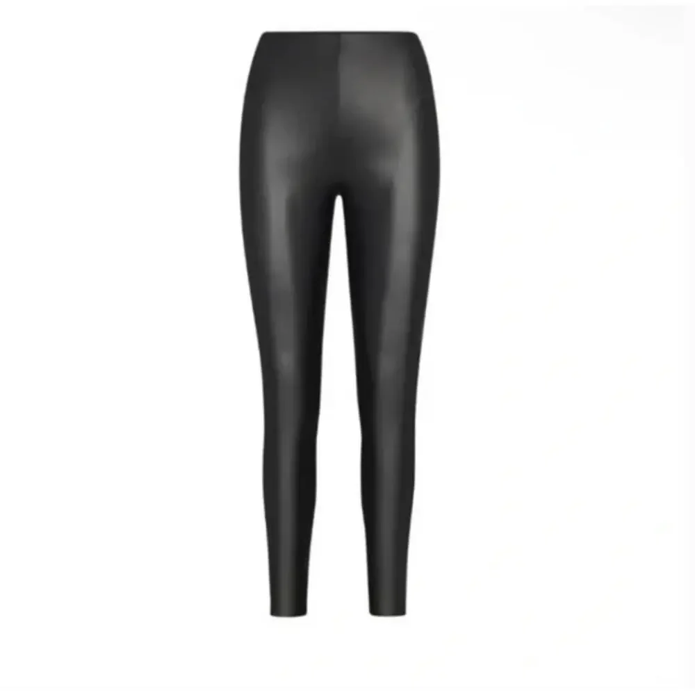 SKIMS | Faux Leather Leggings in Onyx Black | Size Extra Small - Picture 1 of 5